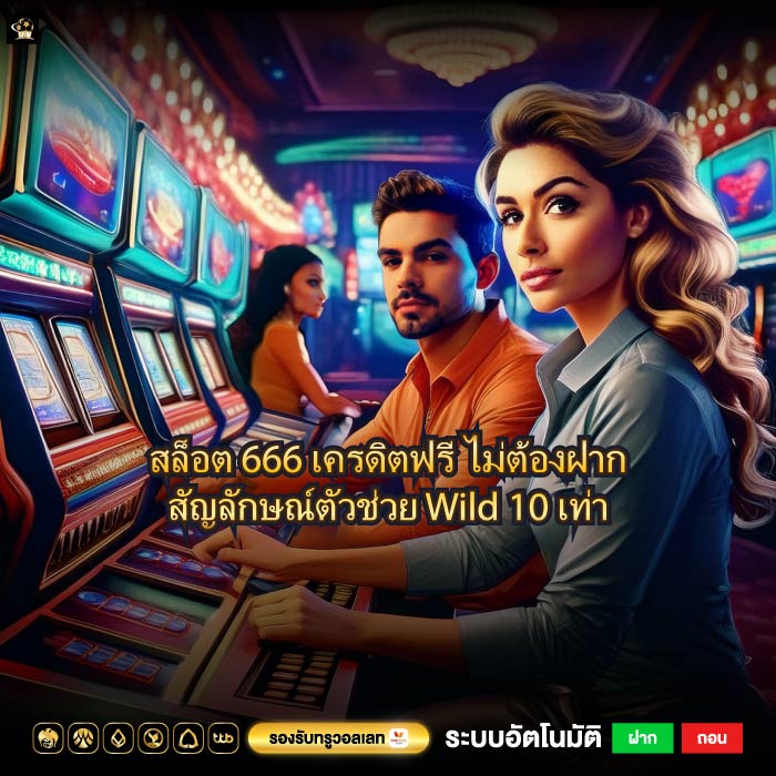 สล็อต 666 เครดิตฟรี ไม่ต้องฝากสัญลักษณ์ตัวช่วย Wild 10 เท่า